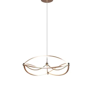 Trio Charivari Matte Bronze Metal LED Pendant Lamp 321210108