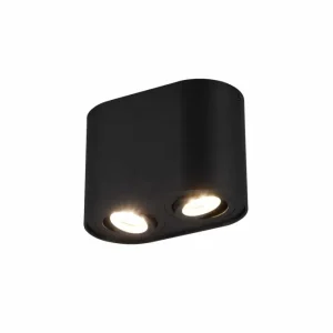 Trio Cookie Metal ceiling lamp black mat 612900232