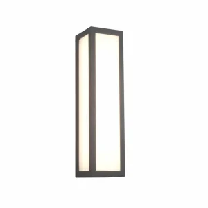 Trio Fuerte Anthracite Aluminum LED Outdoor Wall Light 226260142