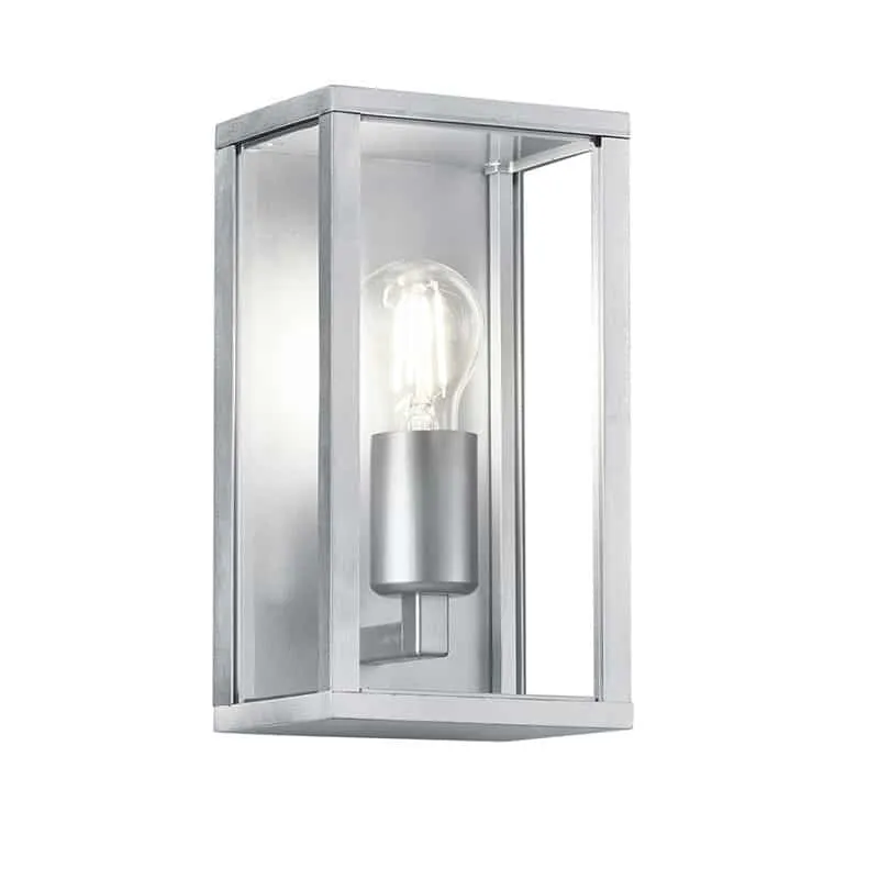 Trio Garonne Zinc-colored aluminum exterior wall light 201860186