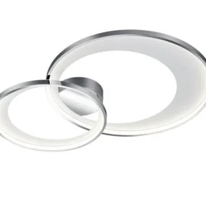 Trio Granada LED chrome metal ceiling light 673890206