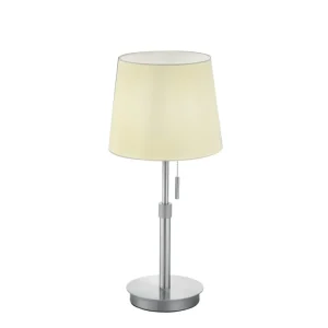 Trio Lyon Matte nickel metal table lamp 509100107