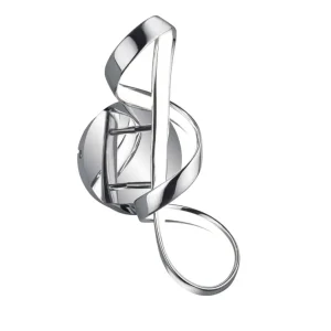 Trio Perugia Chrome metal LED wall light R27091106