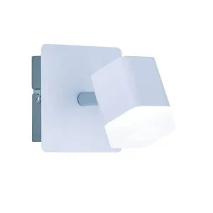 Trio Roubaix LED metal spotlight white mat R82151131