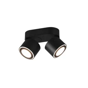 Trio Taurus LED metal ceiling lamp black mat 652910232