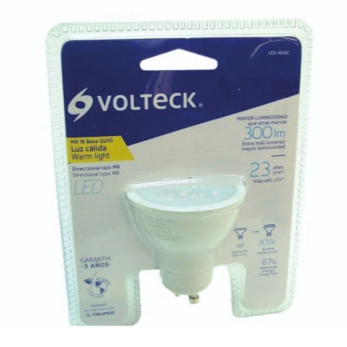 LÁMPARA DE LED, MR16, GU10, 4 W, LUZ DE DÍ VOLTECK COD. 46215 TRUPER