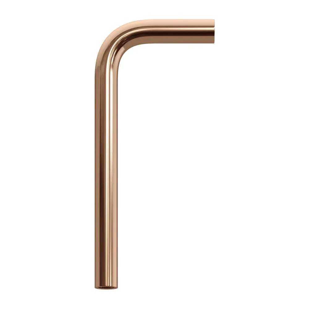 Tube d’extension courbé 14 cm en métal - Cuivre
