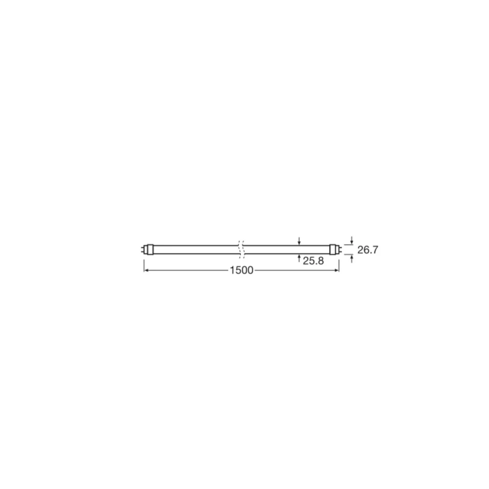 Tube LED T8 Ledvance/Osram G13 20W 3100Lm 6500K 190º IP20