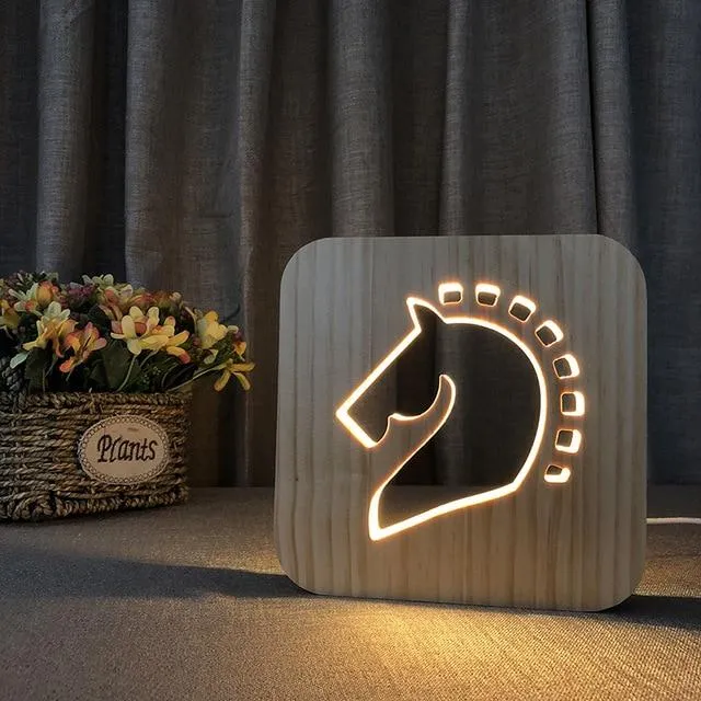 Lampe Cheval Tête de Cheval Classe Univers Cheval