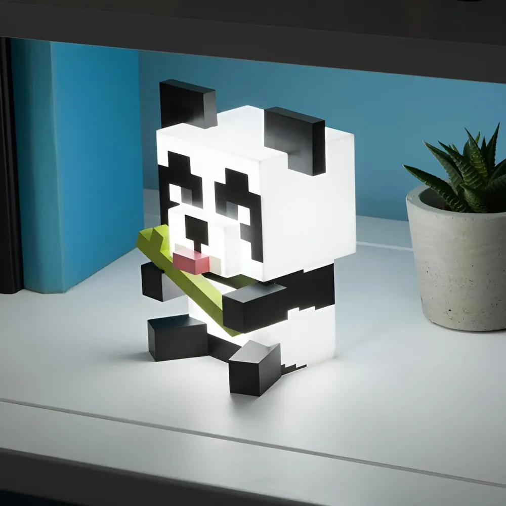 Veilleuse panda Minecraft