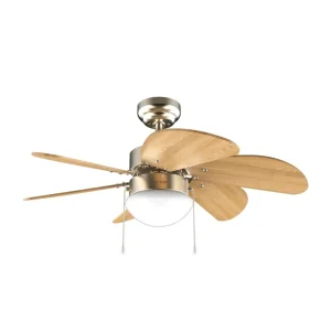 Ventilateur de plafond 50W Cecotec avec éclairage 6 pales interchangeables fonction hiver été