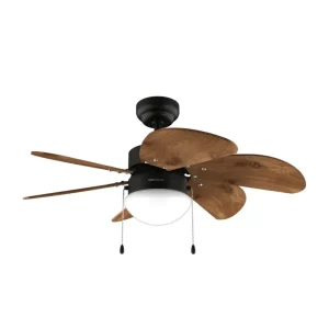 Ventilateur de plafond 50 W avec éclairage 6 pales réversibles mode saisonnier Cecotec