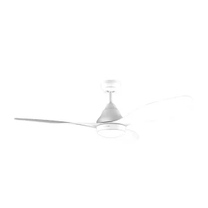 Ventilateur de plafond Cecotec EnergySilence Aero 5200 Blanc fraîcheur et lumière avec télécommande