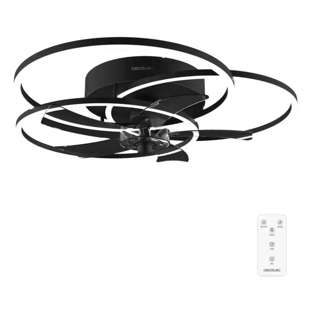 Ventilateur de plafond EnergySilence 670 Cecotec design moderne éclairage LED moteur DC