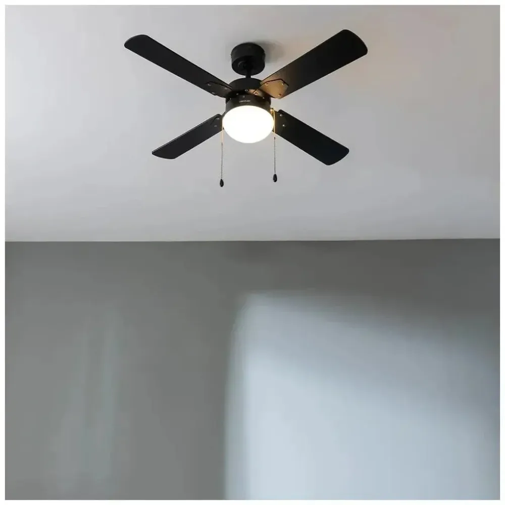 Ventilateur de plafond 42 pouces avec éclairage trois vitesses fonction réversible été hiver Cecotec