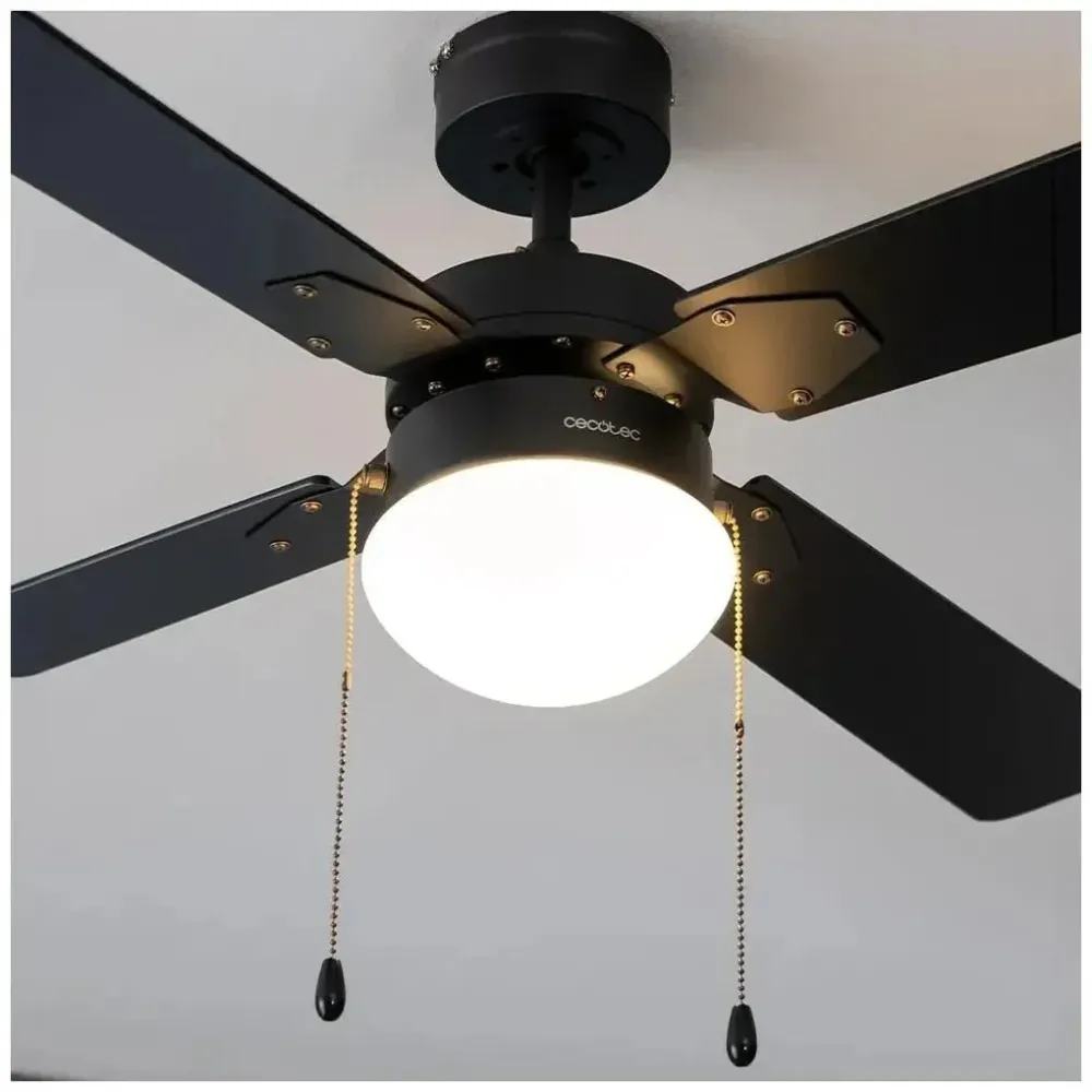 Ventilateur de plafond 42 pouces avec éclairage trois vitesses fonction réversible été hiver Cecotec