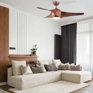 Ventilateur de plafond Zambelis 20256 bois de cerisier