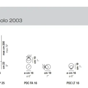 POC Spot Projecteur Luminaire Vistosi