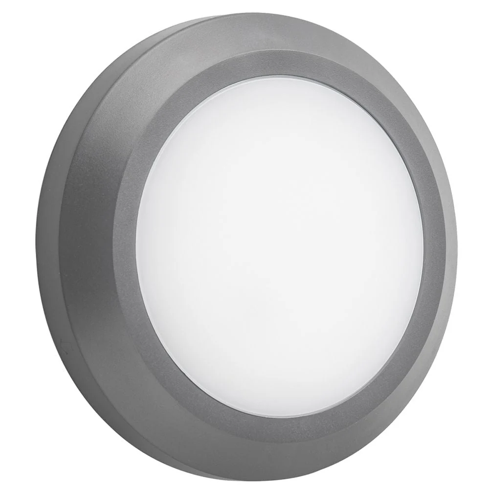 Applique murale extérieure VK Leading Light LED, diamètre 15 cm Grey