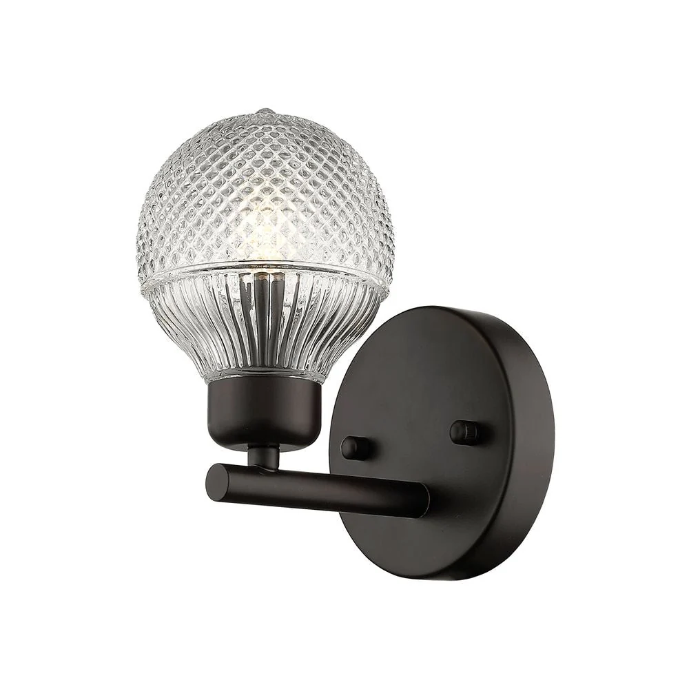 Applique murale VK Leading Light G9, diamètre 12 cm, noire