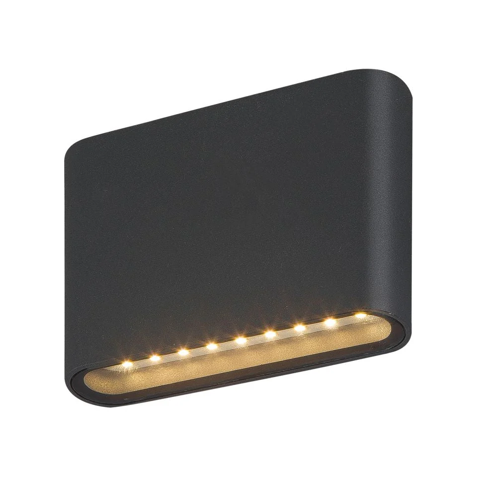 Projecteur mural extérieur VK Leading Light LED, largeur 11,5 cm, blanc/anthracite Anthracite
