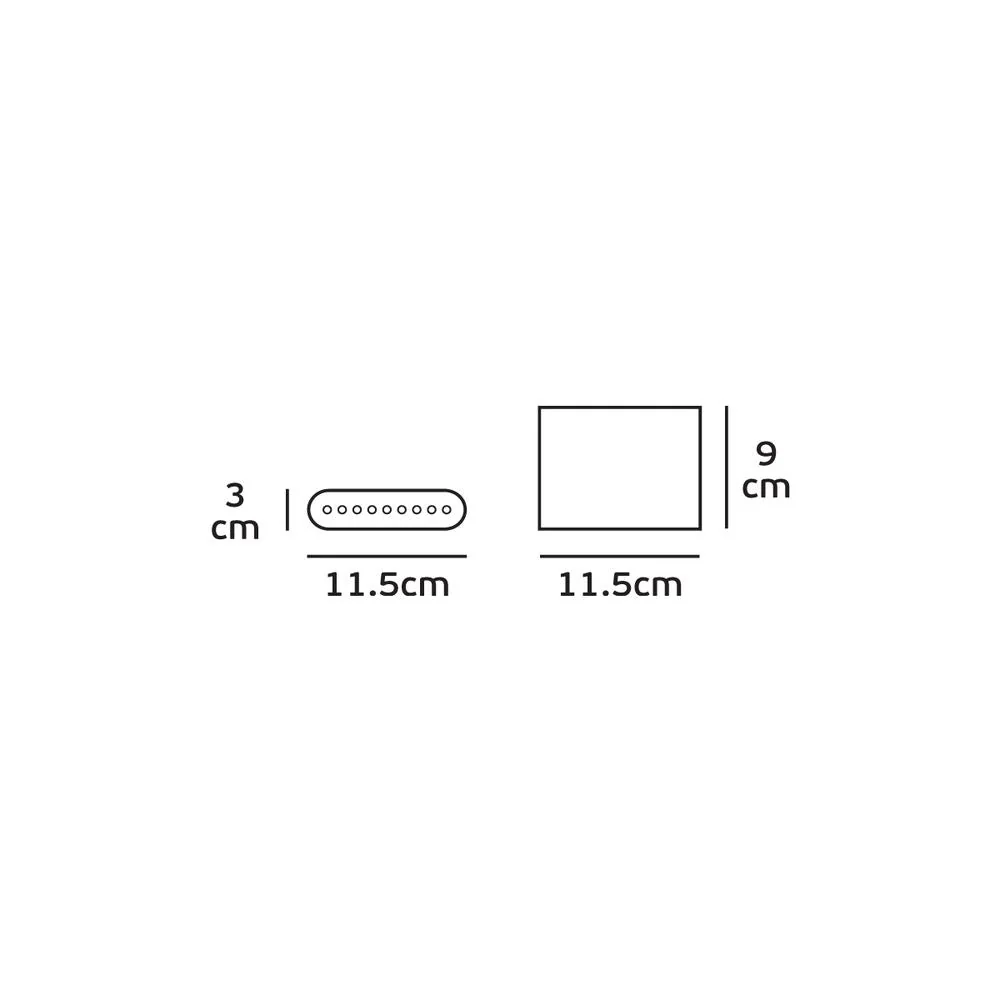 Projecteur mural extérieur VK Leading Light LED, largeur 11,5 cm, blanc/anthracite Anthracite