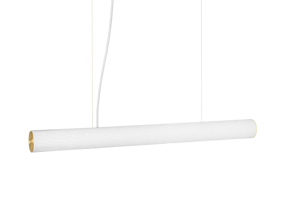 Vuelta Pendant 100 - White/Brass