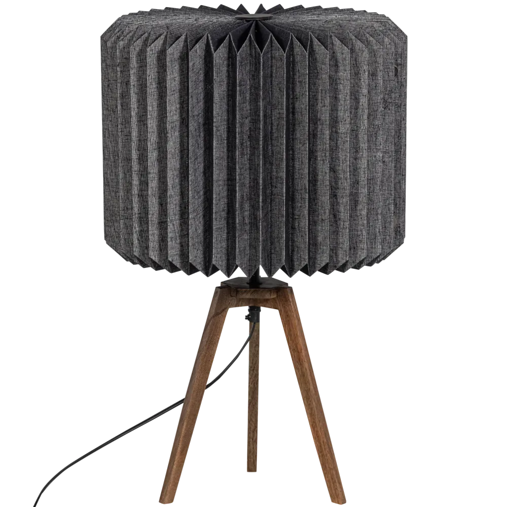 Lampe de table en papier noir Bones 58x36 cm WOOOD