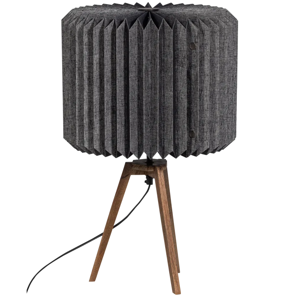 Lampe de table en papier noir Bones 58x36 cm WOOOD