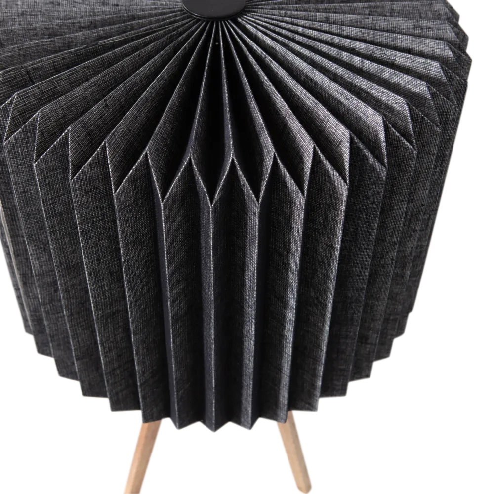 Lampe de table en papier noir Bones 58x36 cm WOOOD