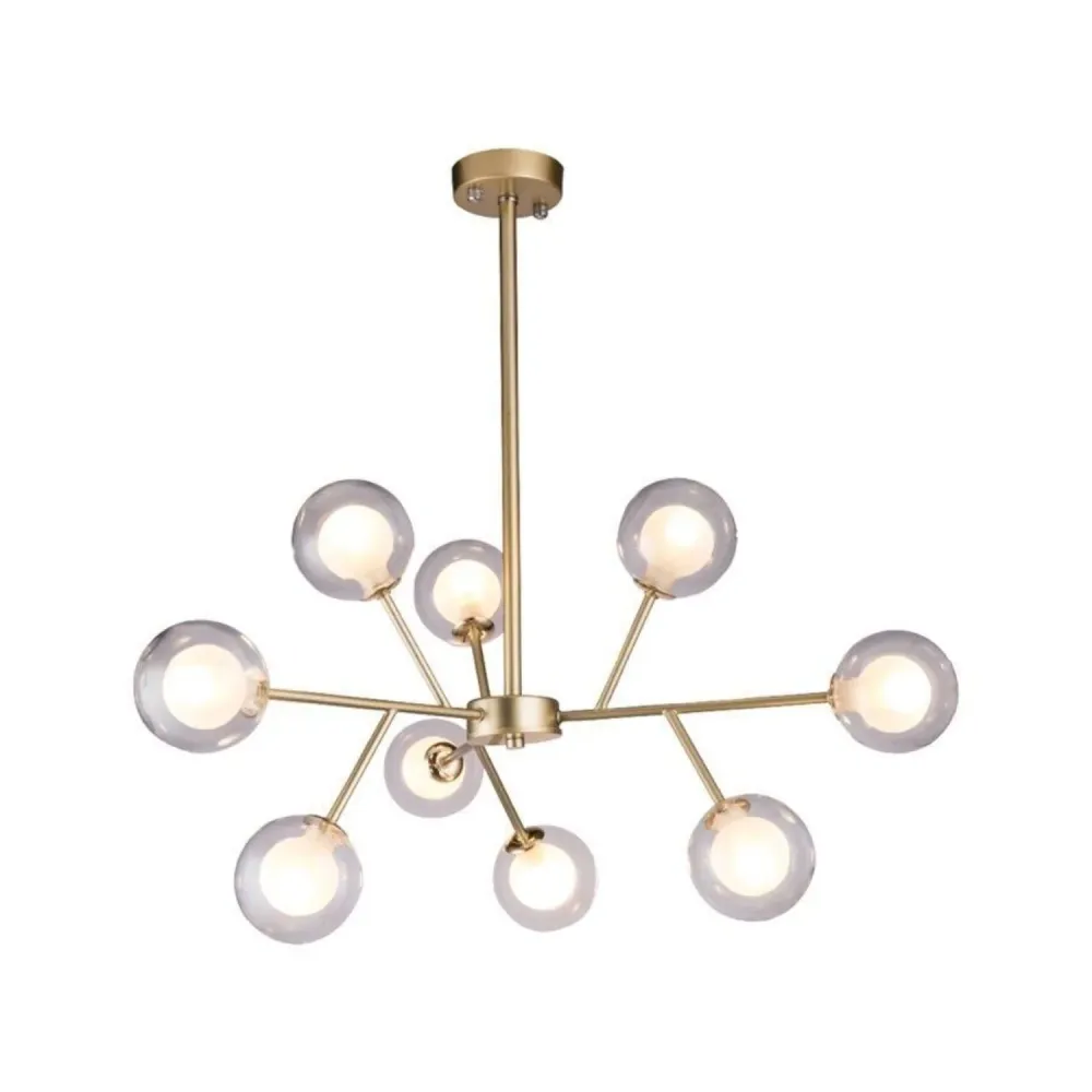 Xtricity - Luminaire Suspendu à 9 Lumières, Largeur de 27.5'', De la Collection Goldwin, Or