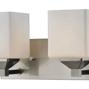 Murale salle de bain Quube 2 Nickel Z-Lite