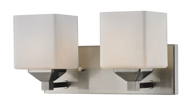 Murale salle de bain Quube 2 Nickel Z-Lite