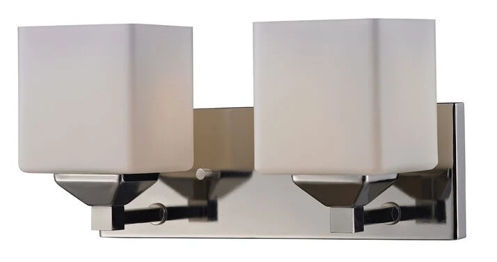 Murale salle de bain Quube 2 Nickel Z-Lite