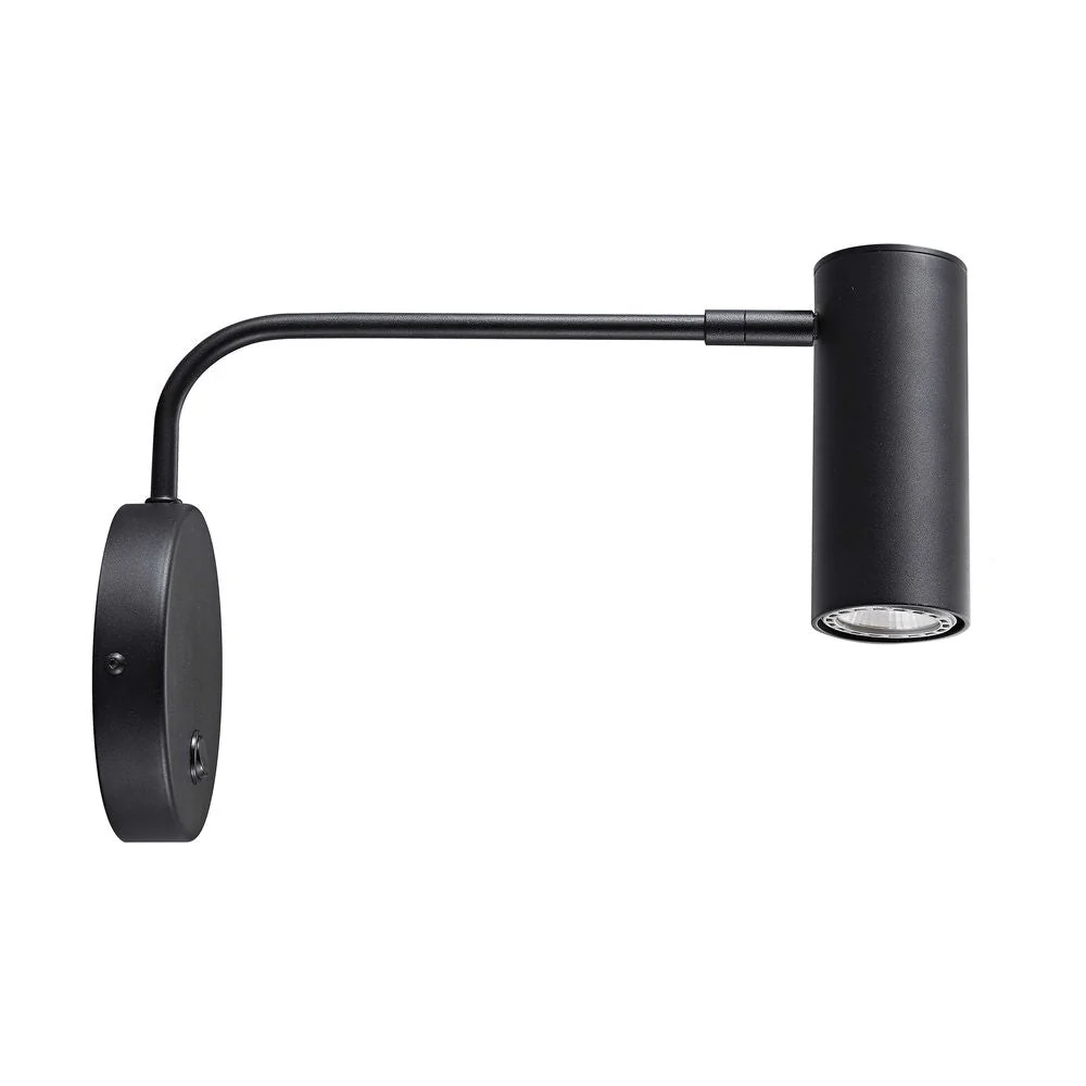 Applique murale décorative Zumaline Tubo WL 1L GU10 Black