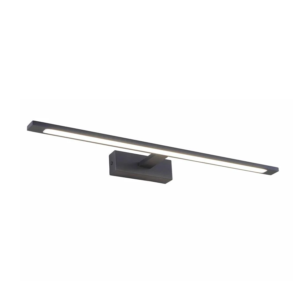 Applique murale Zumaline Alter 1L LED 20W 4000K, largeur 62 cm Black