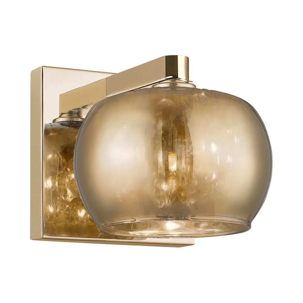 Applique murale Zumaline Crystal 1L G9, dorée