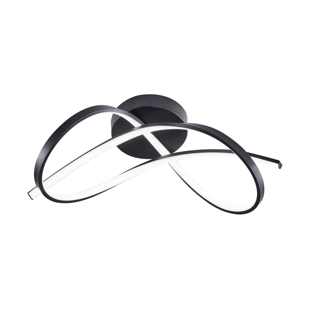 Plafonnier Zumaline Paul 1L, LED 30W aluminium