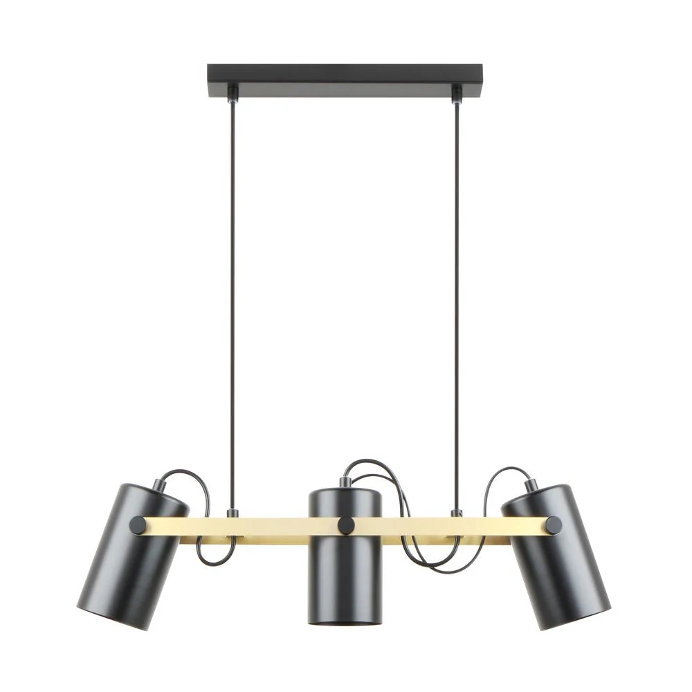 Suspension linéaire Zumaline Resi 3L E27, L 60cm