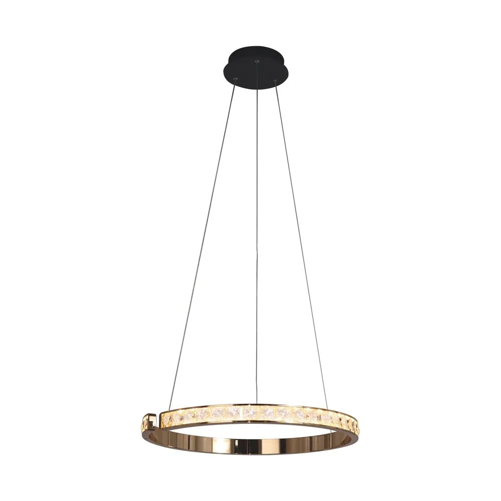Suspension Zumaline Muriel 1L LED 60W 3000K, D 60cm