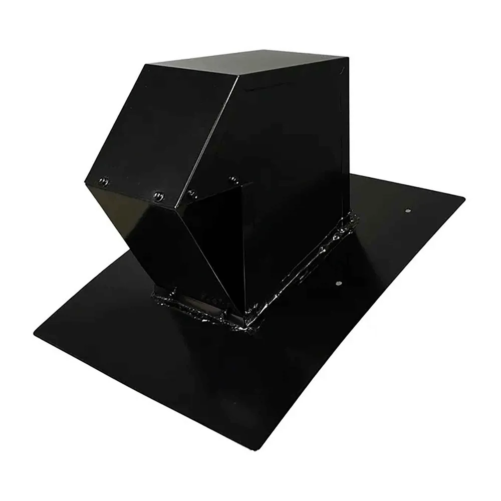 Clapet pour toiture pour sortie avec tuyau de 4", noir pour rénovation complète