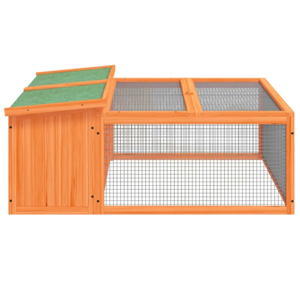Clapier 117,5 x 97 x 47,5 cm bois de pin massif marron 02_0041937 avec vis inox