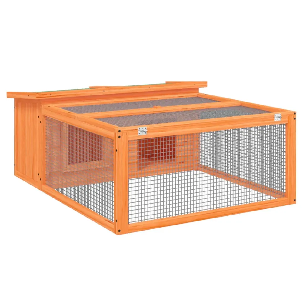 Clapier 117,5 x 97 x 47,5 cm bois de pin massif marron 02_0041937 avec vis inox