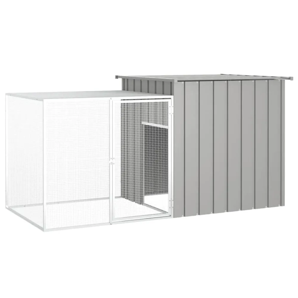 Kit de Réparation Complet Clapier 200 x 91 x 100 cm acier galvanisé gris 02_0041946