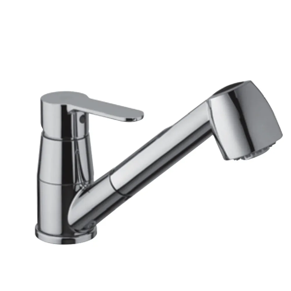 Mitigeur Évier Paffoni Bleu avec douchette extractible BLU183CR - Compatible Universel