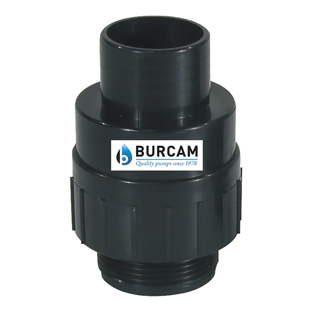 Raccord WC Clapet de retenu pompe puisard 1 1/2 po