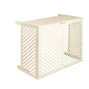 Cache-climatiseur Végétal crème 90 x 70 cm | Silencieux |