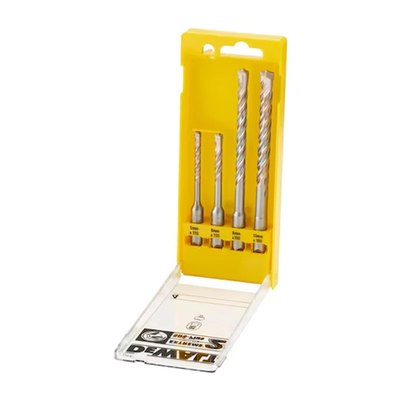 Coffret de 4 forets SDS-Plus Extreme DEWALT avec Ancrage Mur/Sol
