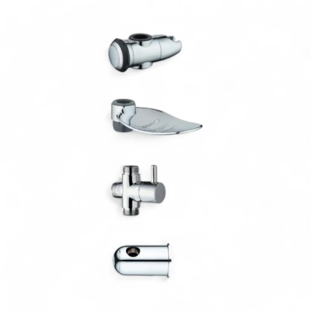 Ignifuge Set colonna doccia acciaio multifunzione con deviatore doccetta e soffione abs