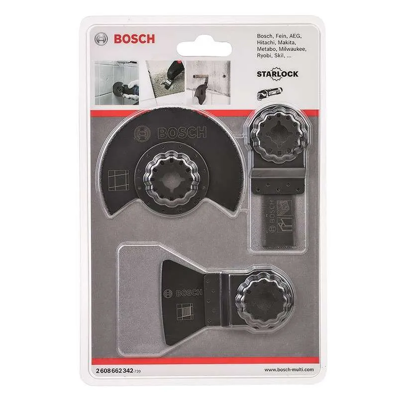 Coffret BOSCH Qualifié de 3 pièces pour carreleur